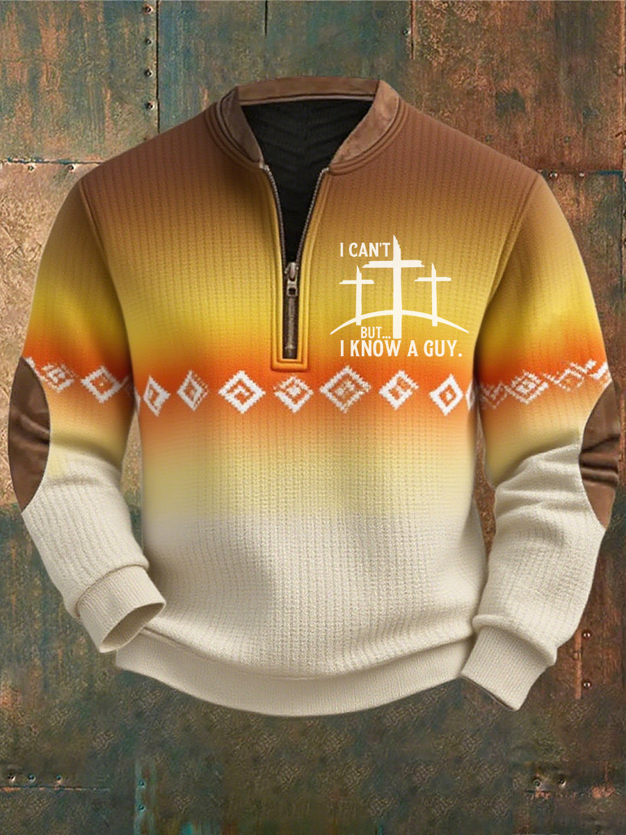 Men's Vintage Art Faith Casual Sweatshirt