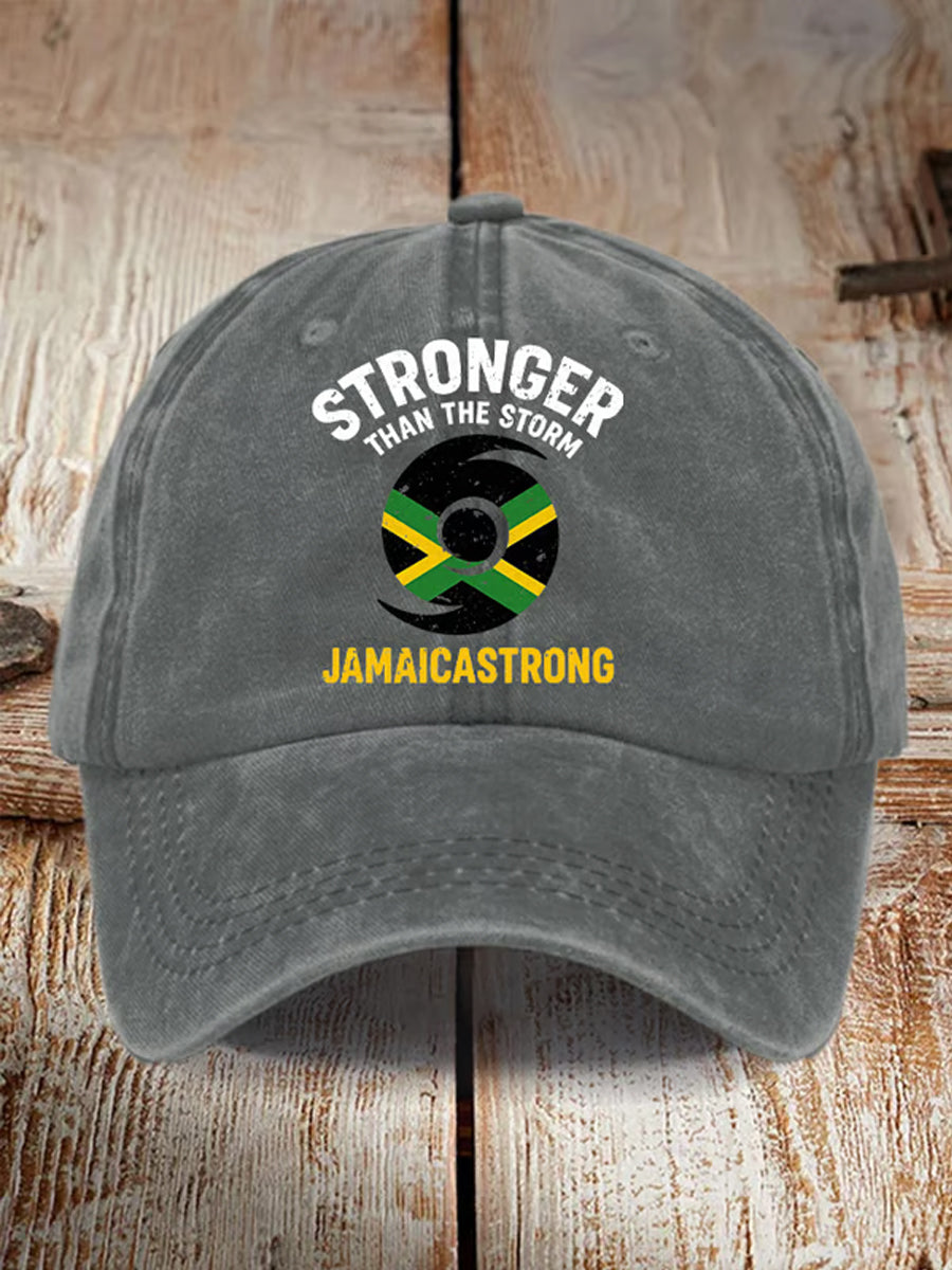 Unisex Jamaica Strong Stronger Than The Storm Hat