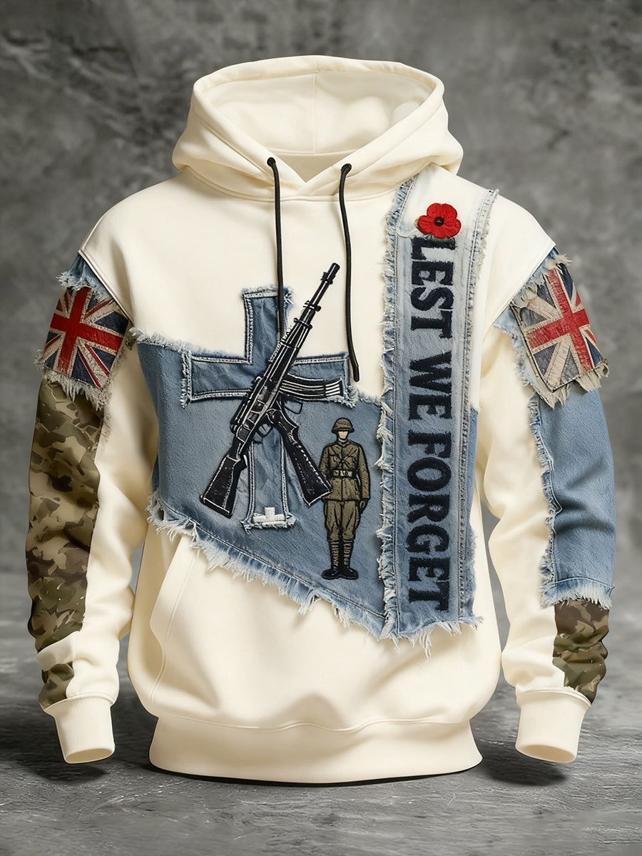 Men's "Forget Me Not" Poppy Hoodie