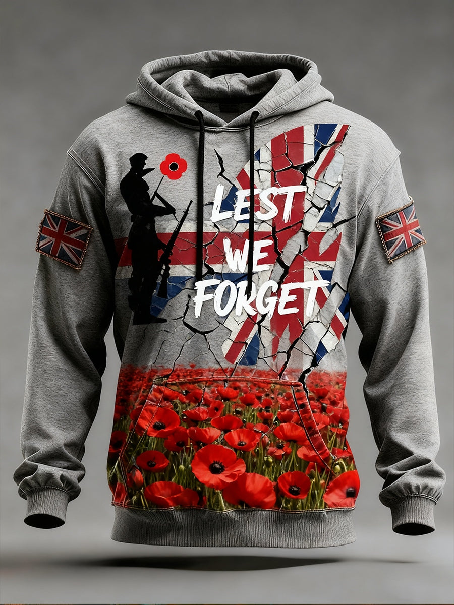 Men's "Forget Me Not" Poppy Hoodie