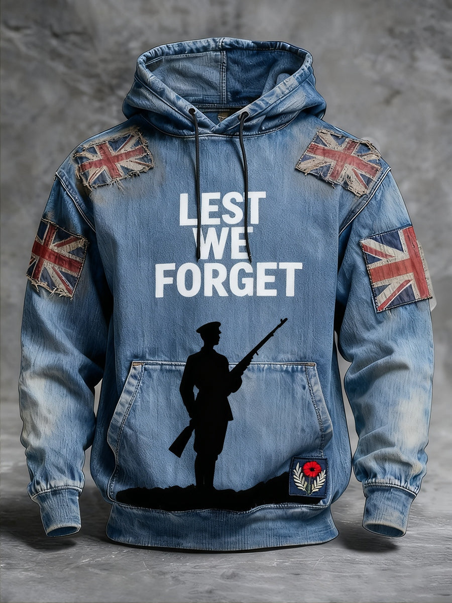 Men's "Forget Me Not" Poppy Hoodie