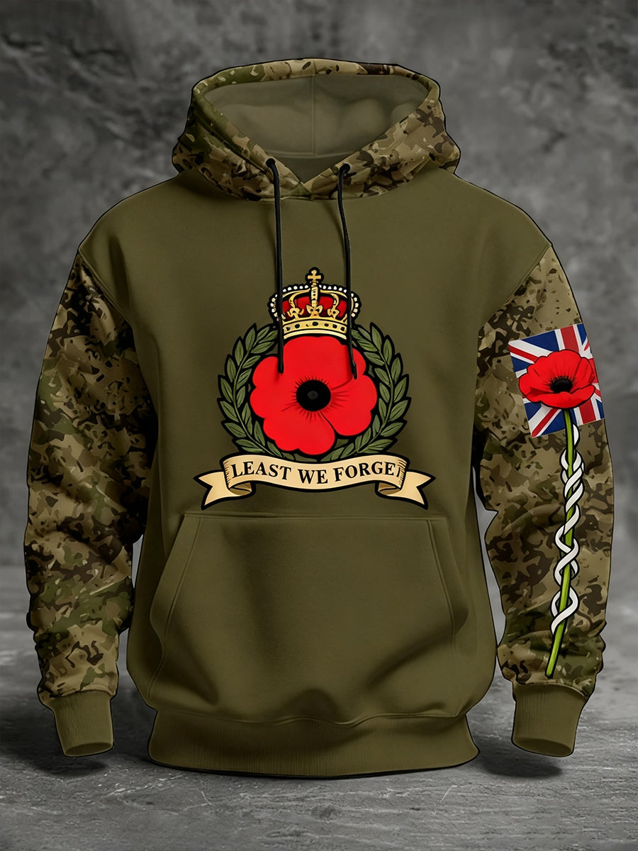 Men's "Forget Me Not" Poppy Hoodie
