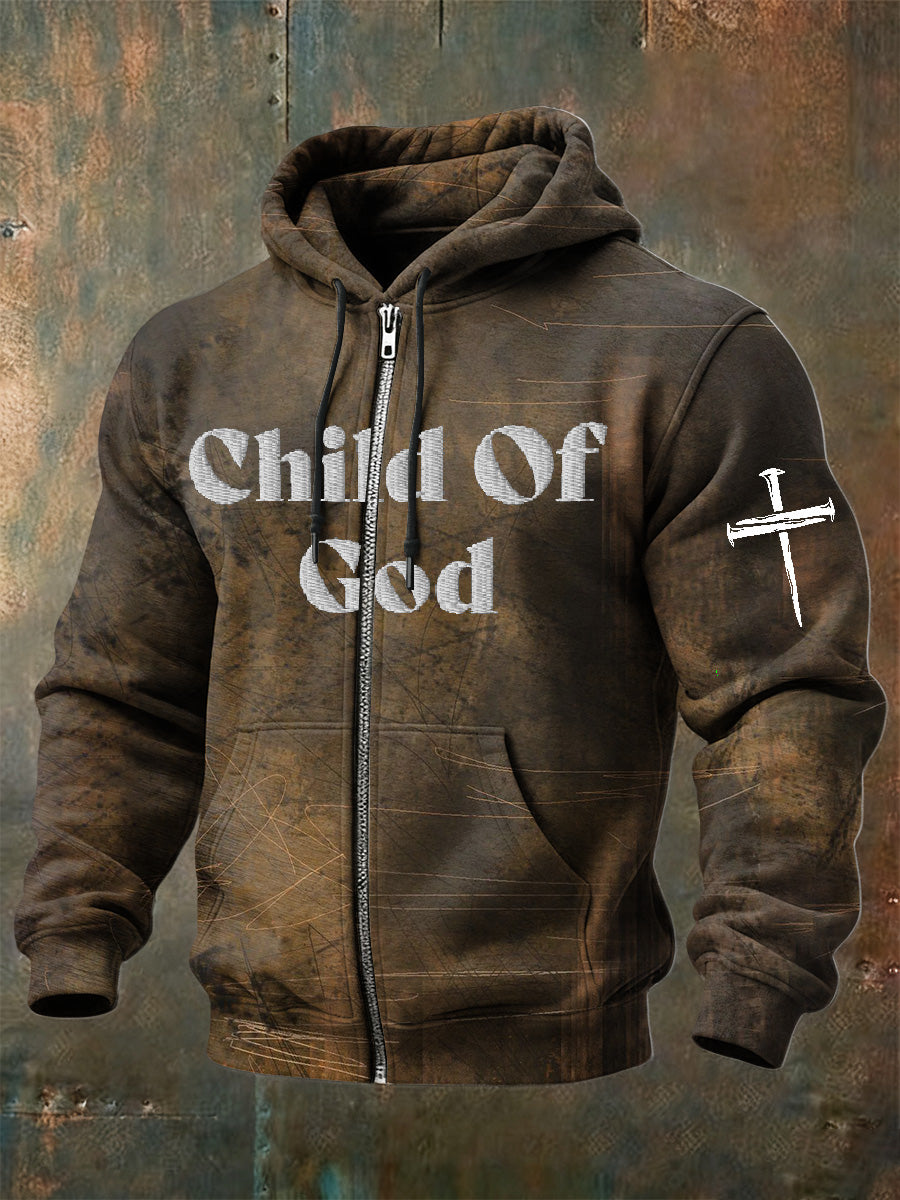 Retro Faith Style Casual Hooded Jacket