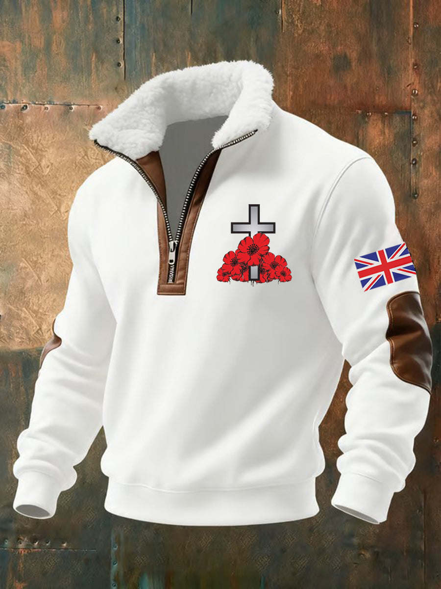 Men's Remembrance Day Print Sweatshirt