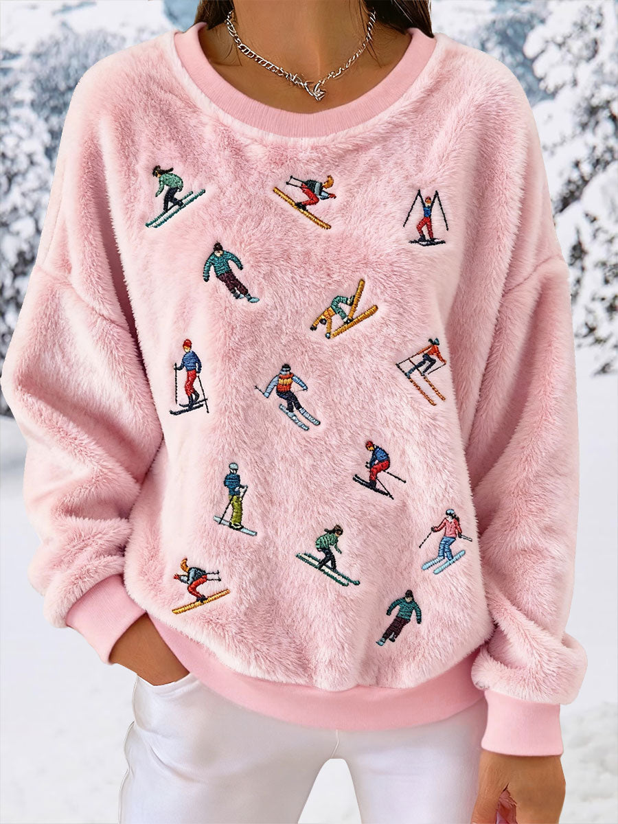 Women's Ski Flannel Sweatshirts