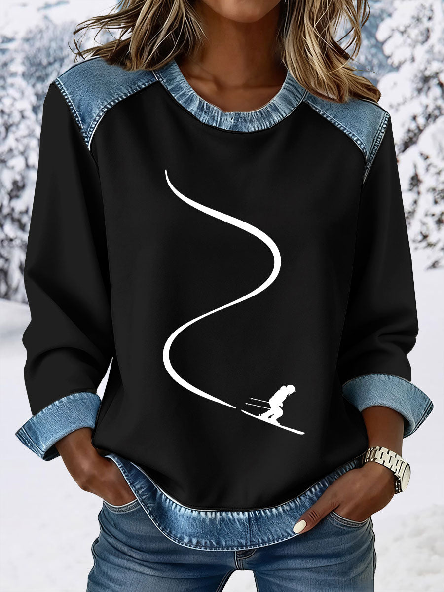 Women's skiing sweatshirts