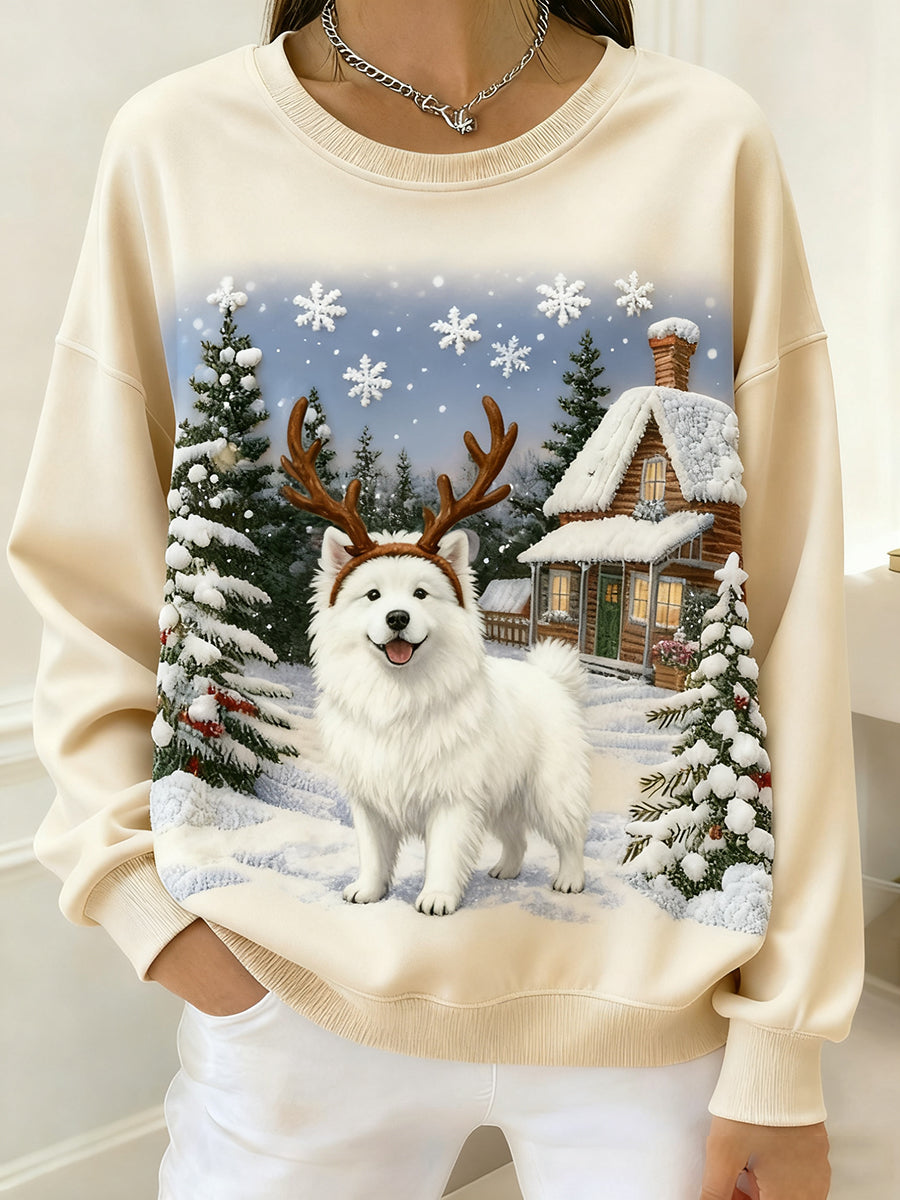 Women's Retro Animal Art Print Comfortable Top