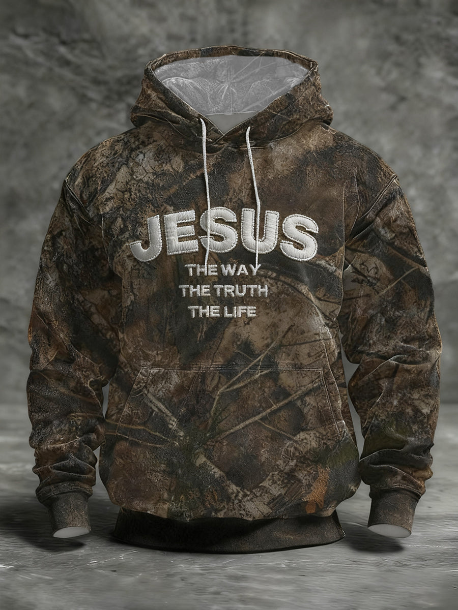 Men's Jesus The Way The Truth The Life Hoodie with Pockets