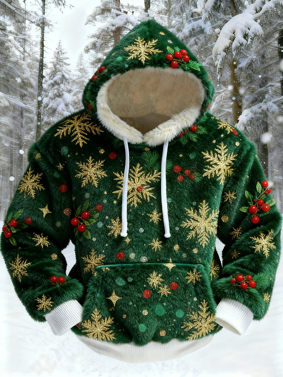 Men's Retro Christmas Casual Comfort Flannel Sweatshir