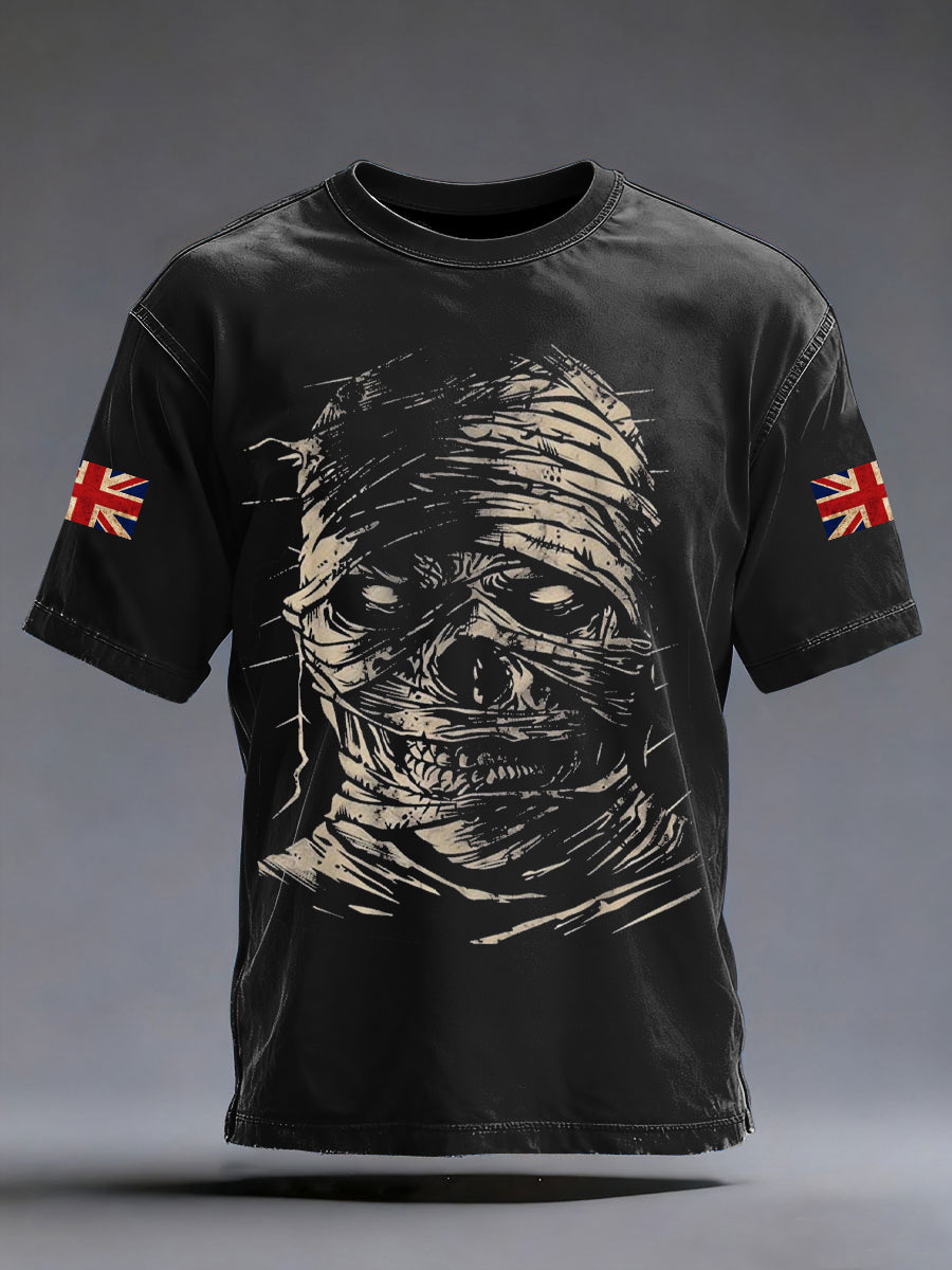 Men's British Skeleton Printed T-shirt