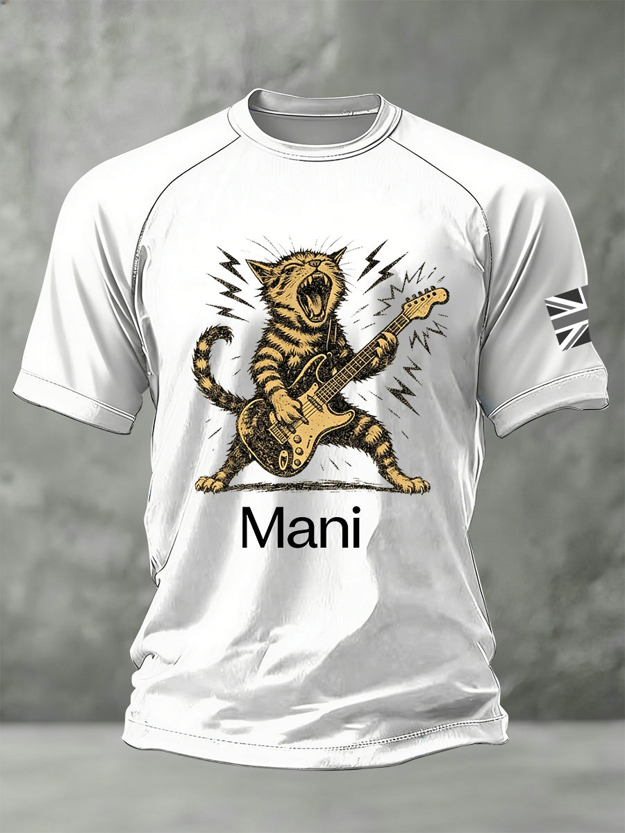 Mani, The Legendary British Band, Commemorative Printed T-Shirt