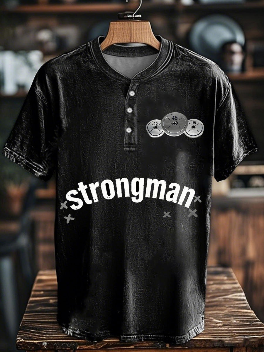 Men's Irish Strongman Pat O'dwyer Printed Commemorative T-Shirt