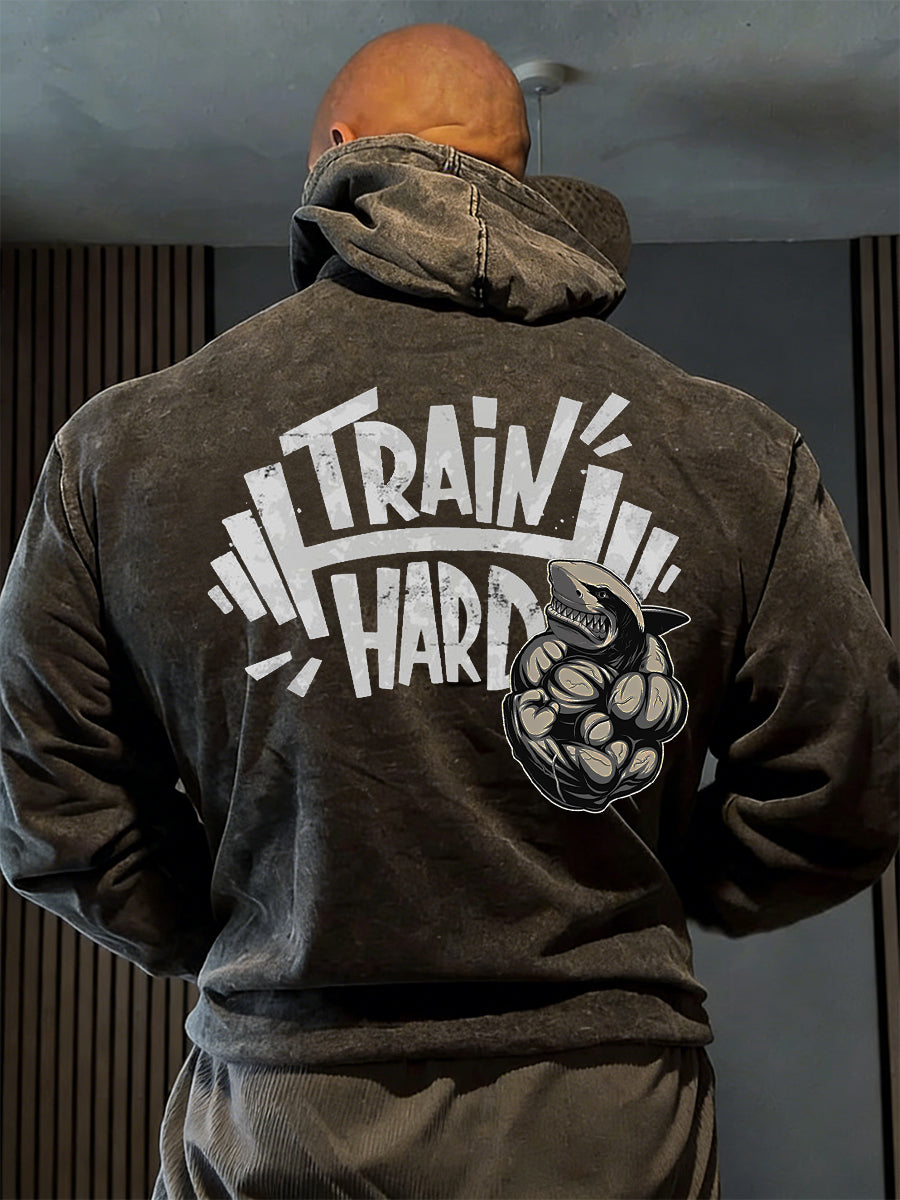 Men's Irish Pat O'Dwyer Fitness Print Hooded Sweatshirt