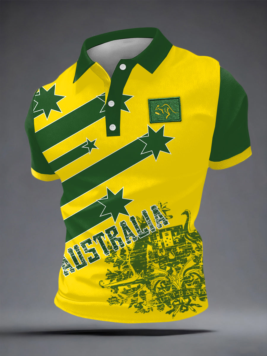 Men's Australia Cricket Printed Shirt