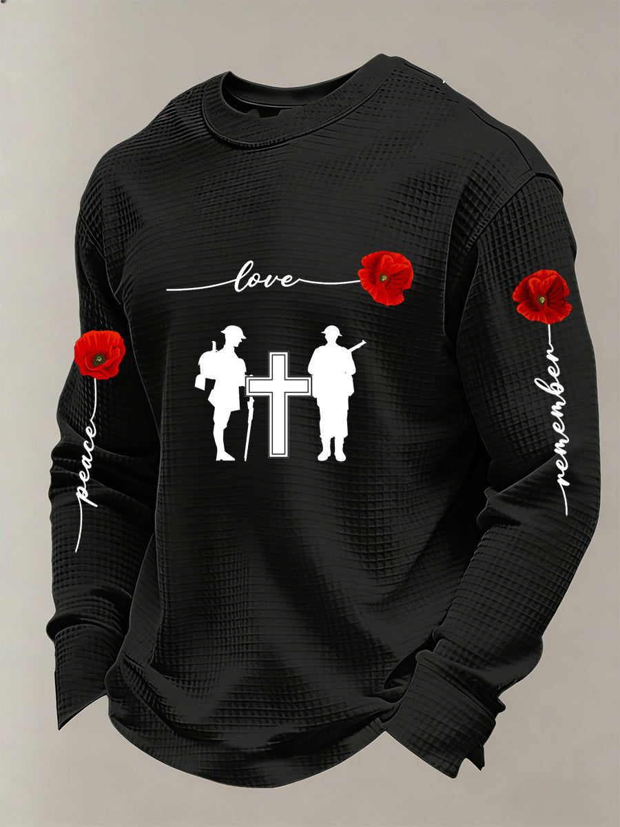 Men's British Remembrance Day Printed Top