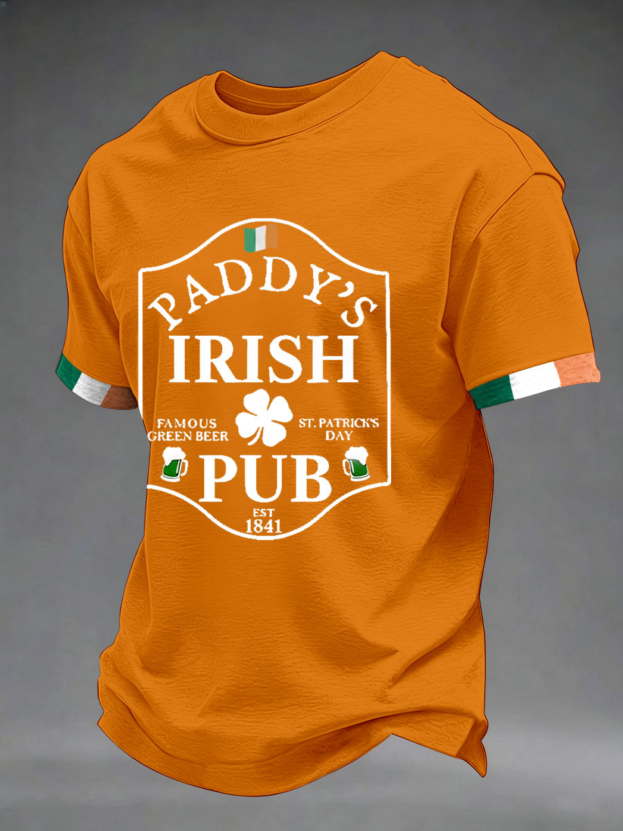 Men's St. Patrick's Day Printed Casual T-shirt