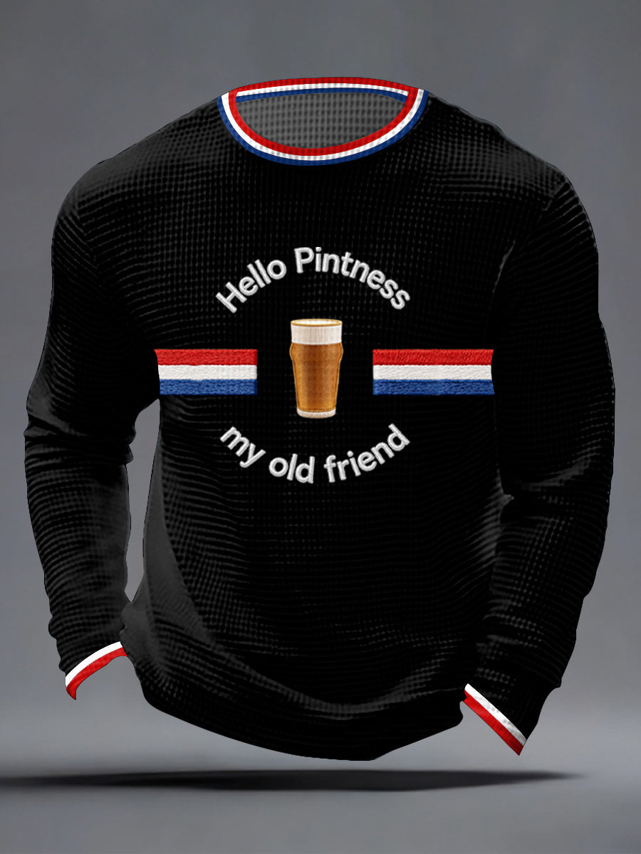 Men's Hello Pintness My Old Friend Waffle Top