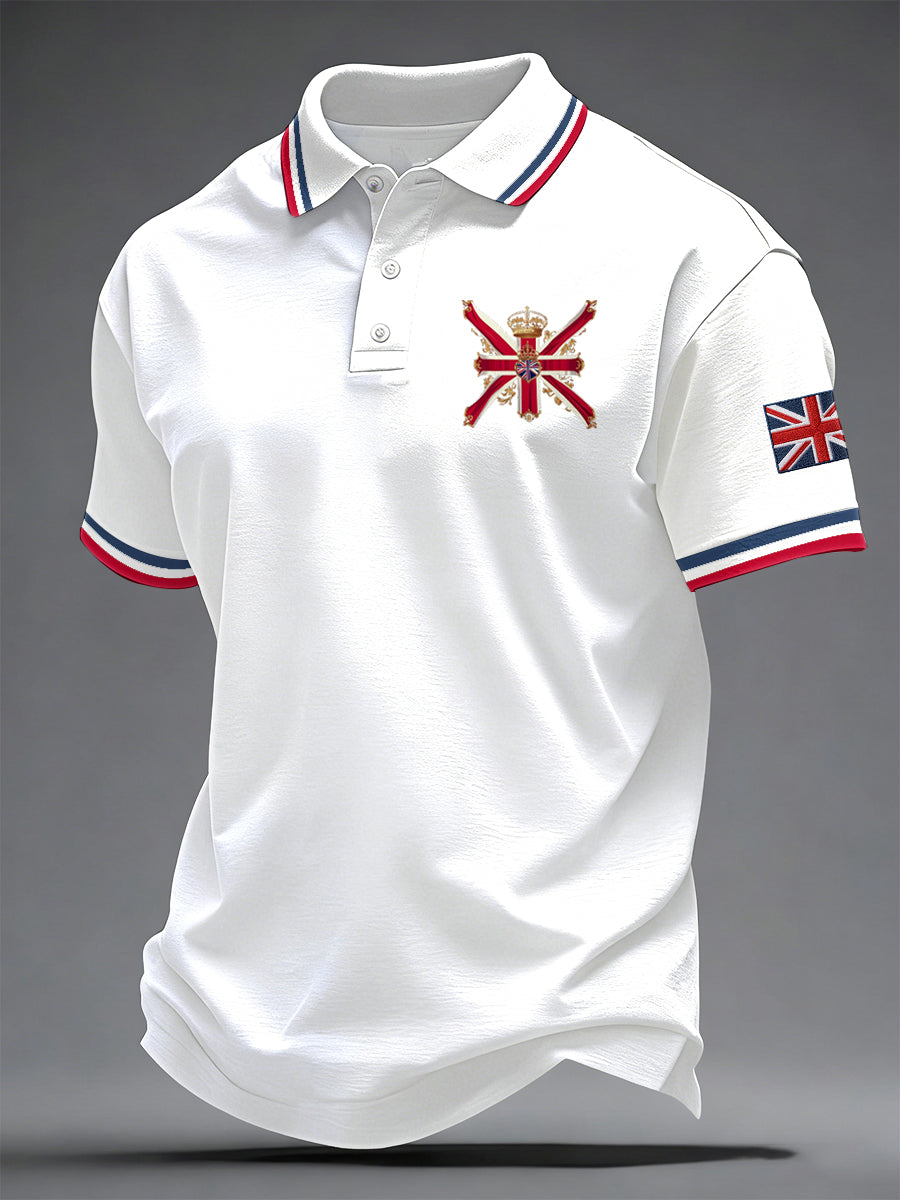 Men's British Style Printed Shirt