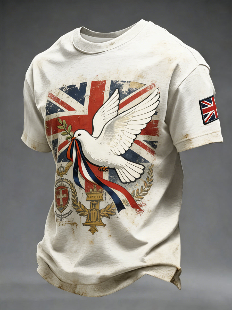 Men's victory in European war Printed T-shirt