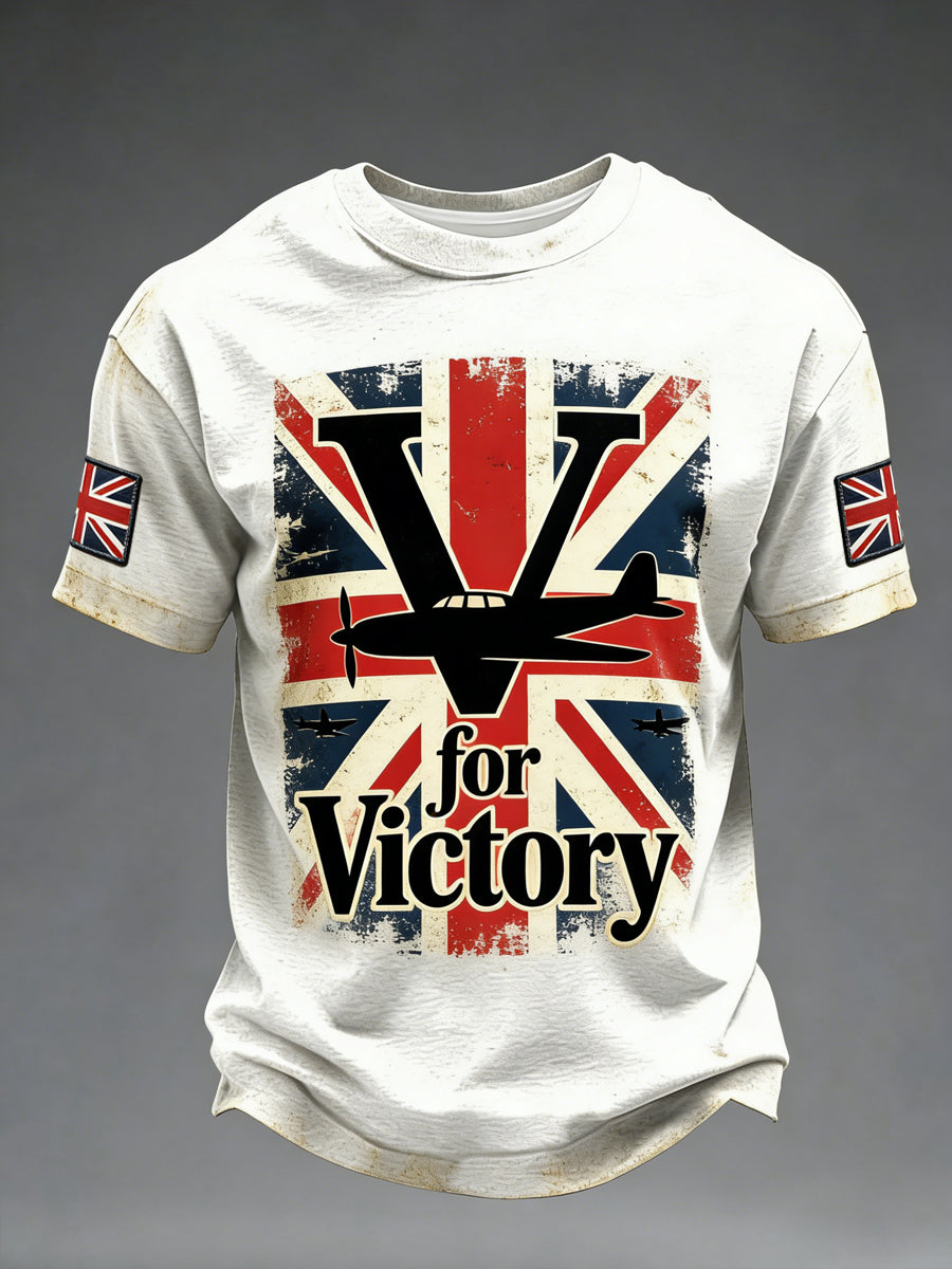 Men's V for Victory Printed T-shirt