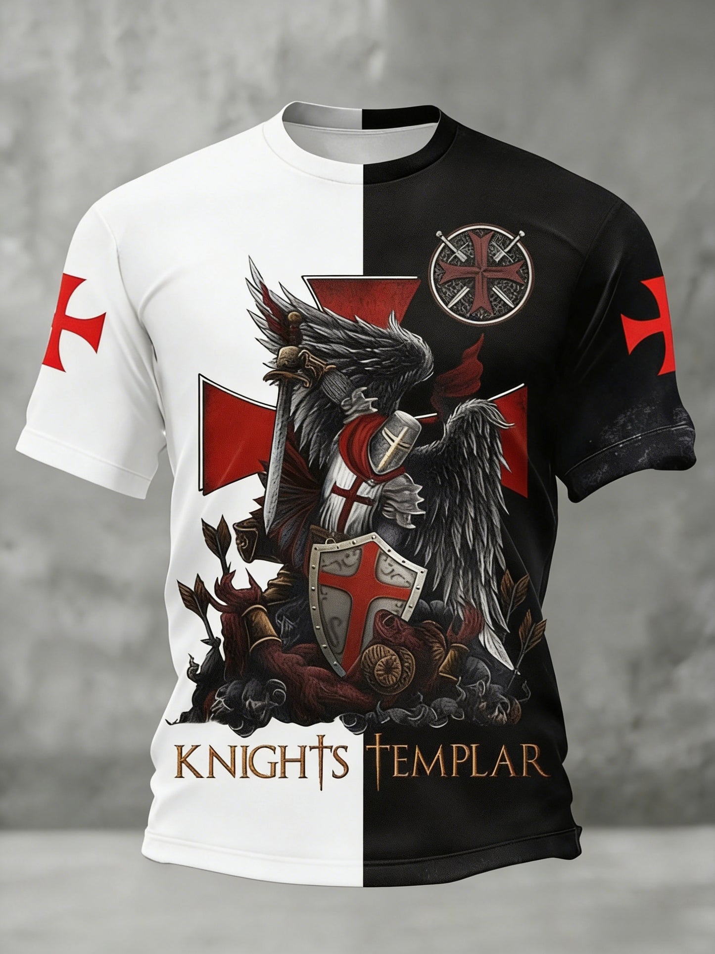 Retro St George's Day Casual Short-Sleeve T-Shirt