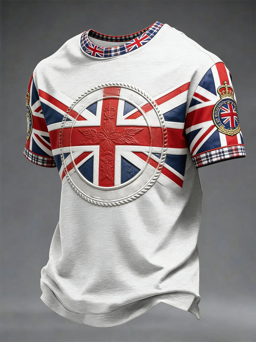 Men's British Style Printed T-shirt