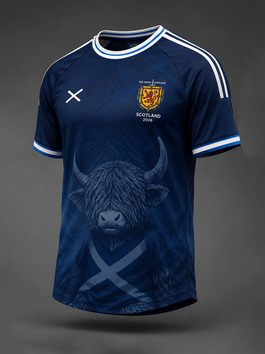 Men's UK Football Lover Scotland Printed short sleeve t-shirt