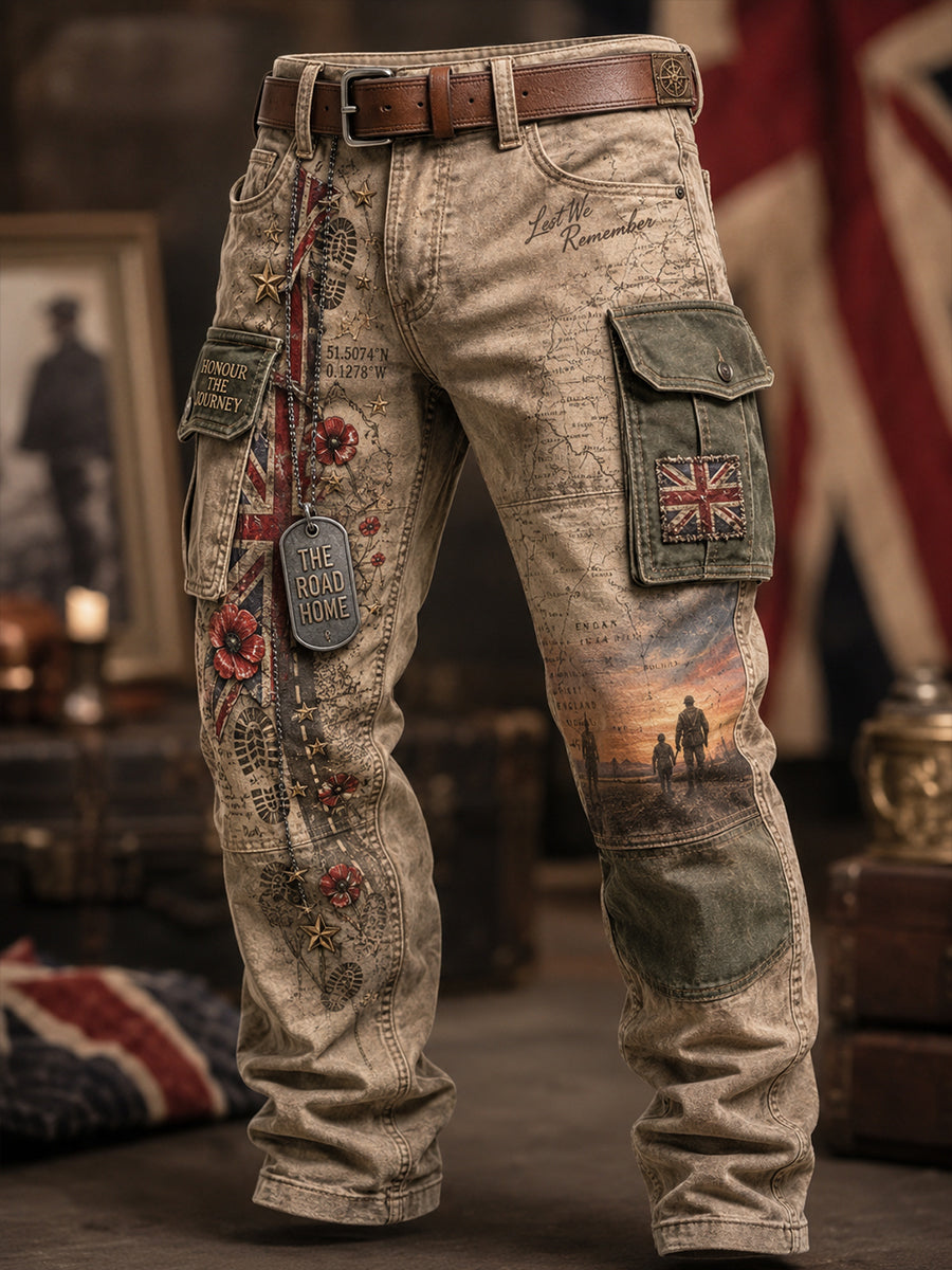 Men's British Veteran Casual Work Trousers