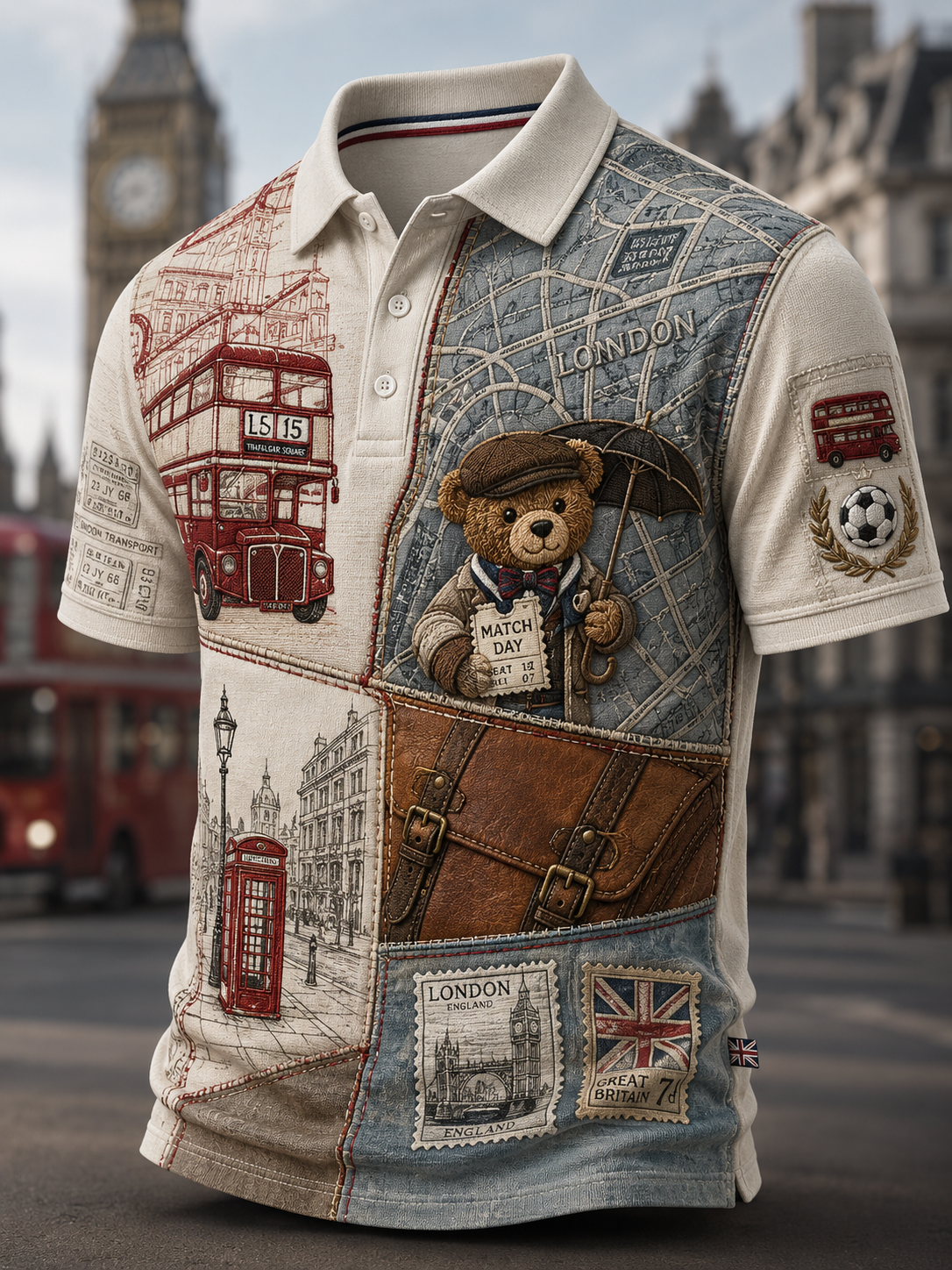 Men's Paddington Bear Short Sleeve Shirt