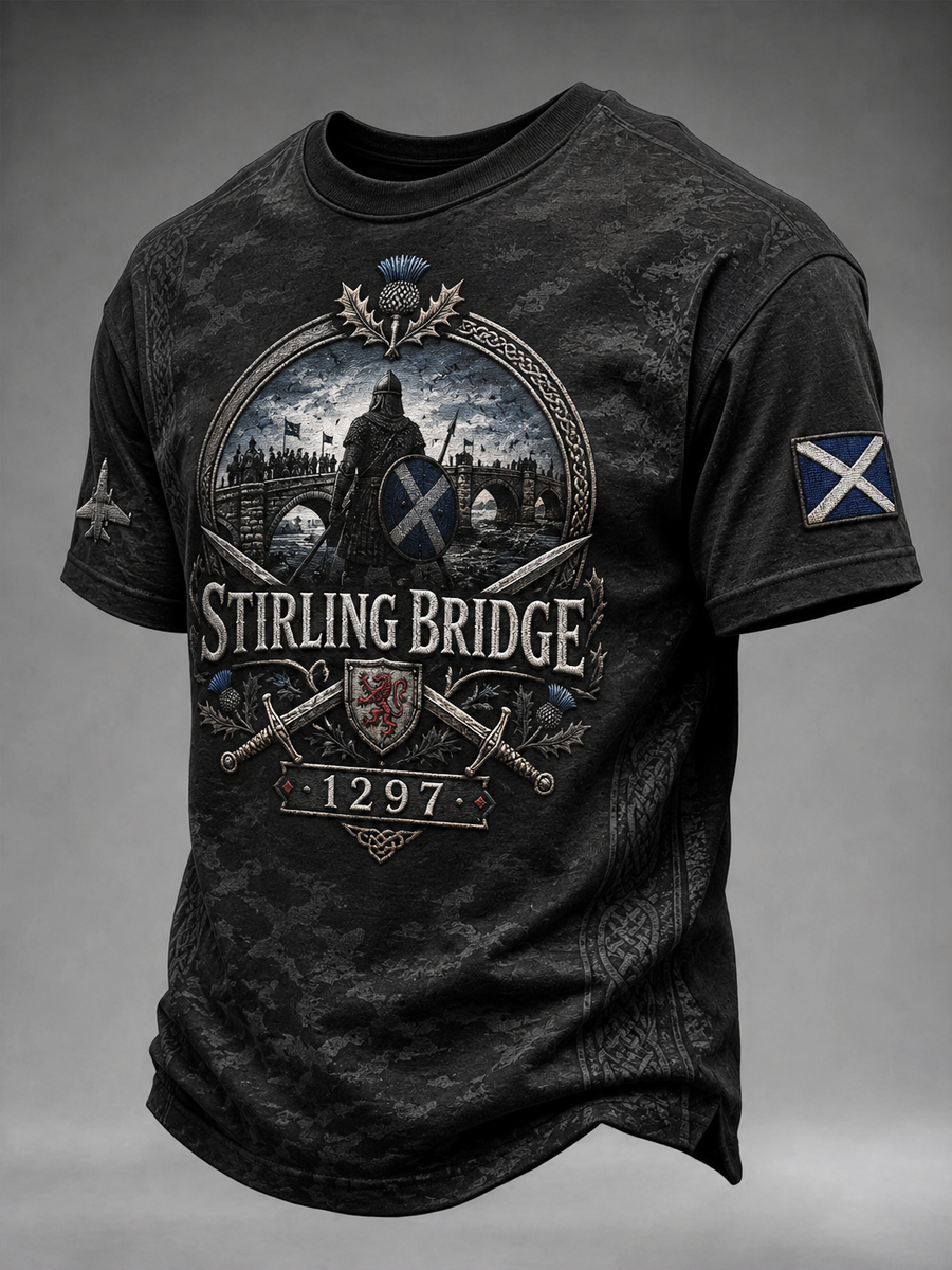 Men's Scottish veterans of the Battle of Stirling Bridge short sleeves t-shirt
