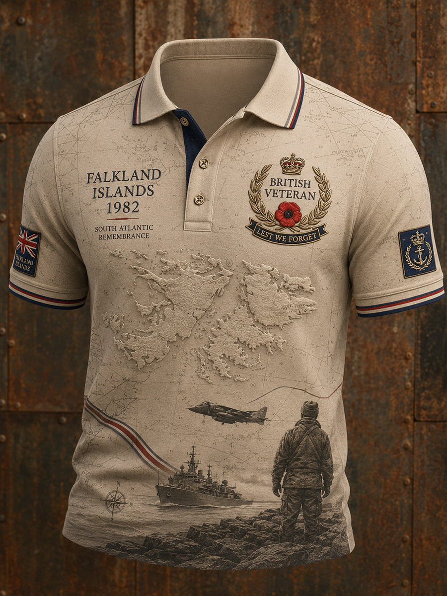 Men's Falklands War Veteran Short Sleeve Shirt