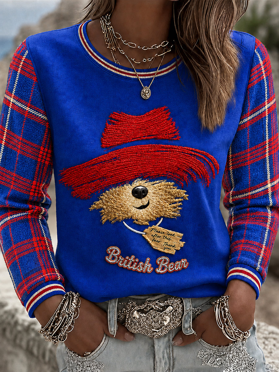 Women's Print Long Sleeved Sweatshirt