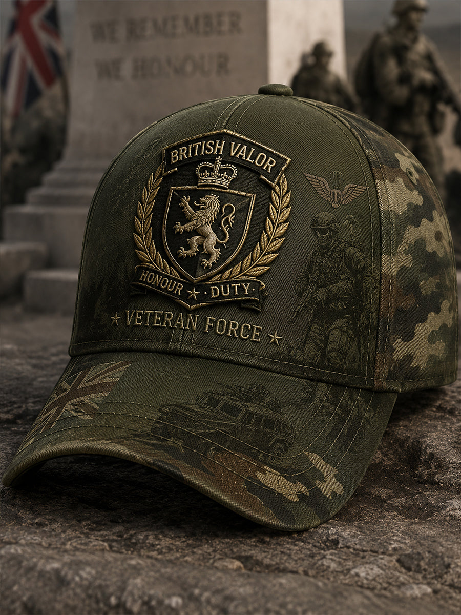 Men's Camouflage Military-Style Print Hat