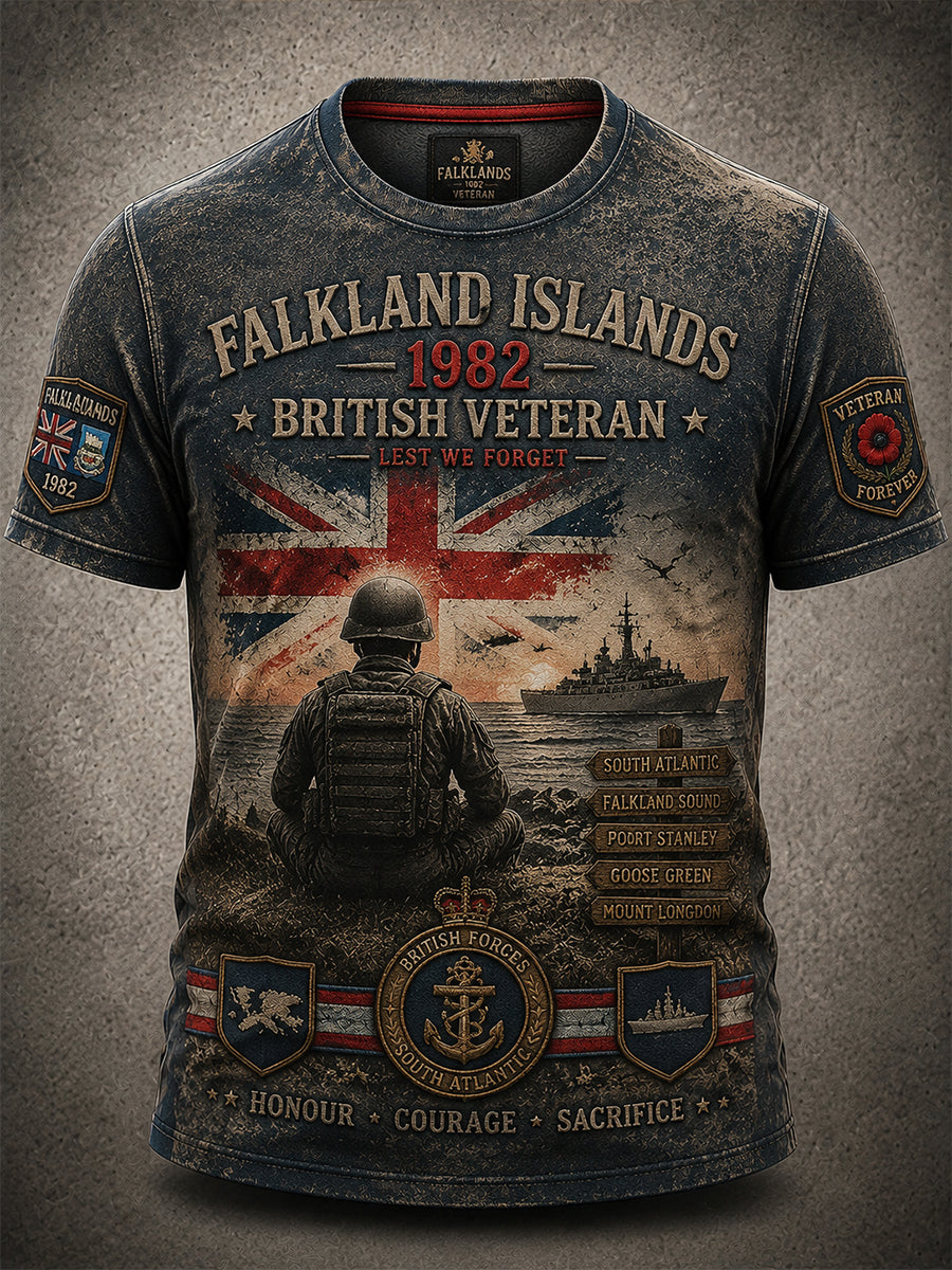 Men's Falklands War Veteran Short Sleeves T-Shirt