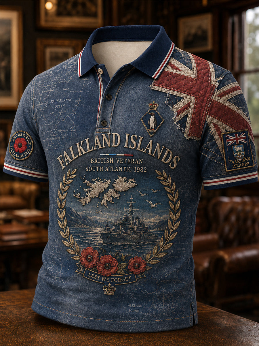Men's Falklands War Veteran Short Sleeve Shirt
