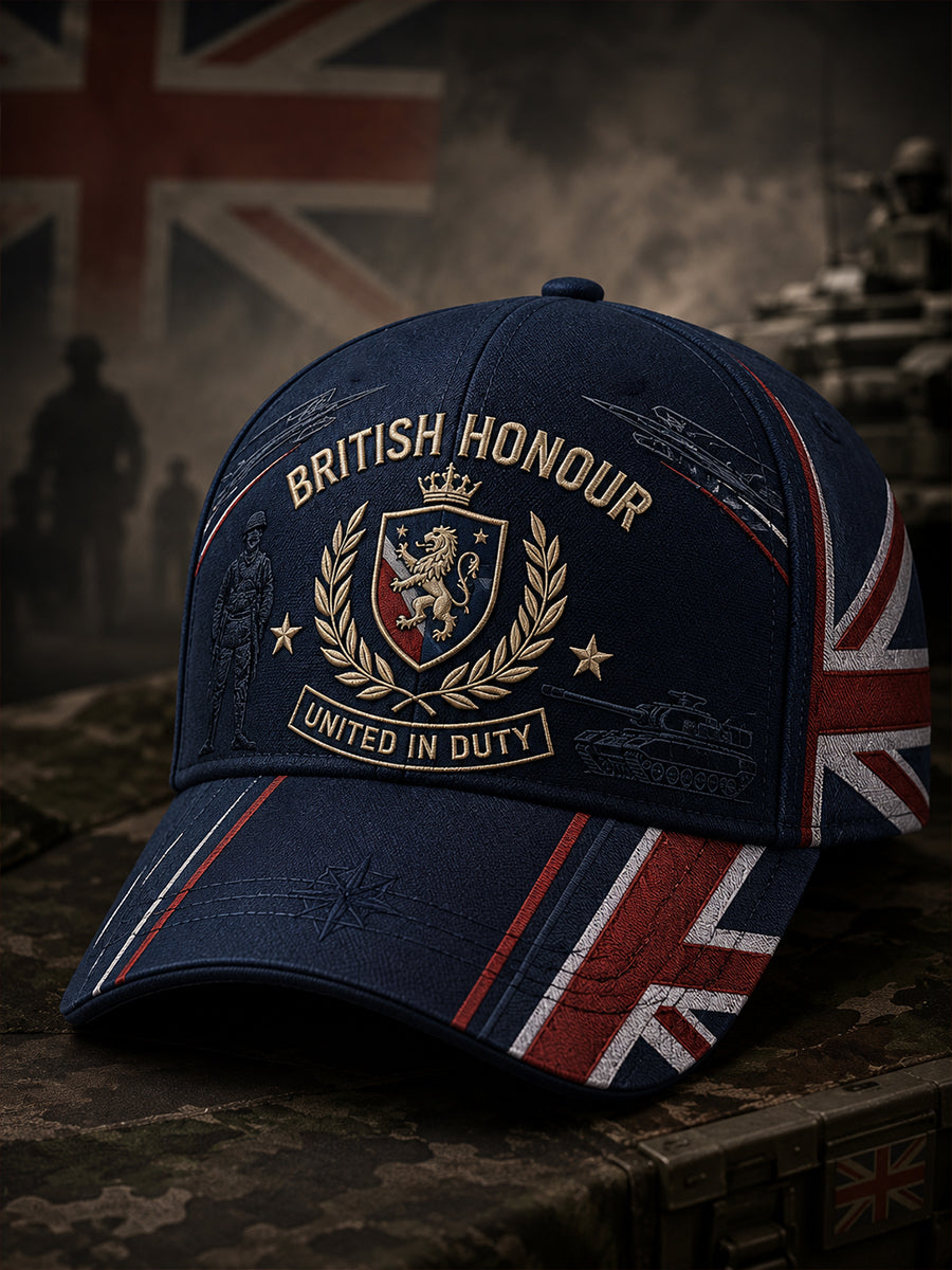Men's Vintage Camouflage Hat With Military-Style Print