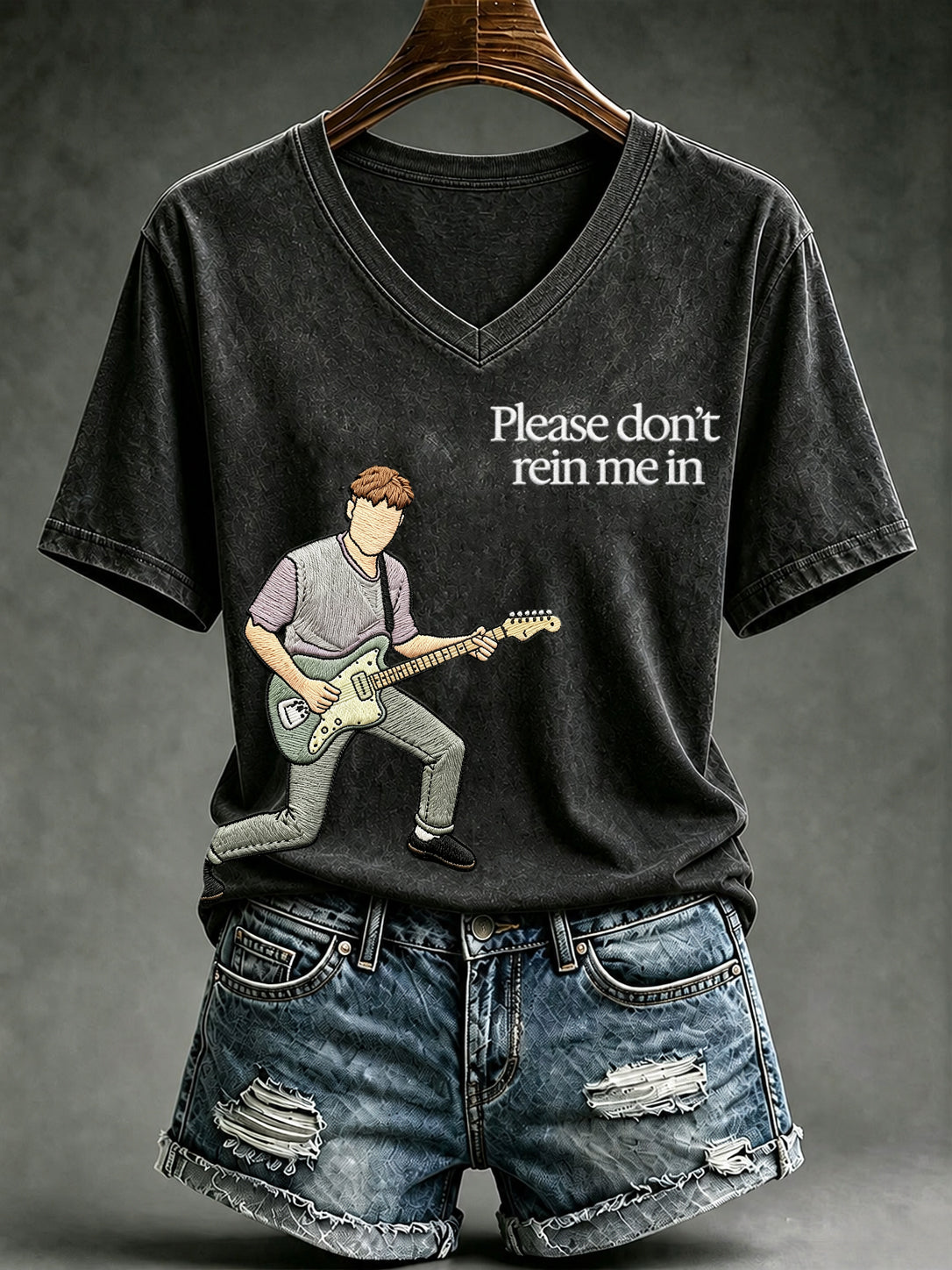 Women's Please Don't Rein Me In Printed T-shirt