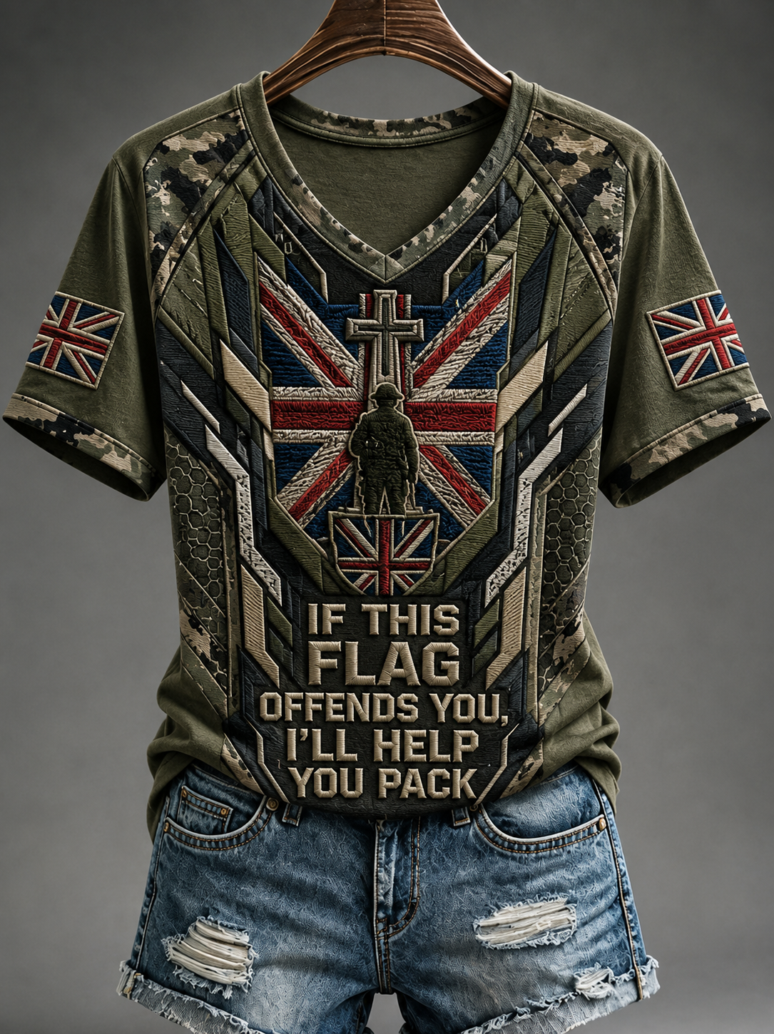 Women's IF THIS FLAG OFFENDS YOU I'LL HELP YOU PACK T-shirt