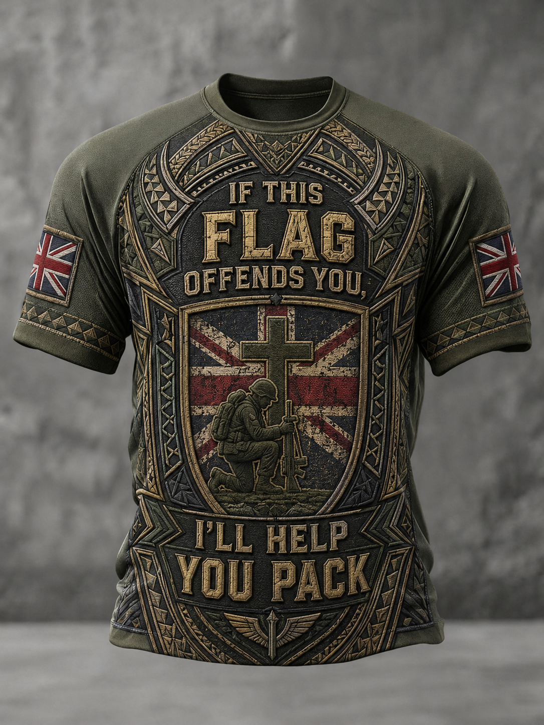 Men's IF THIS FLAG OFFENDS YOU I'LL HELP YOU PACK Tee