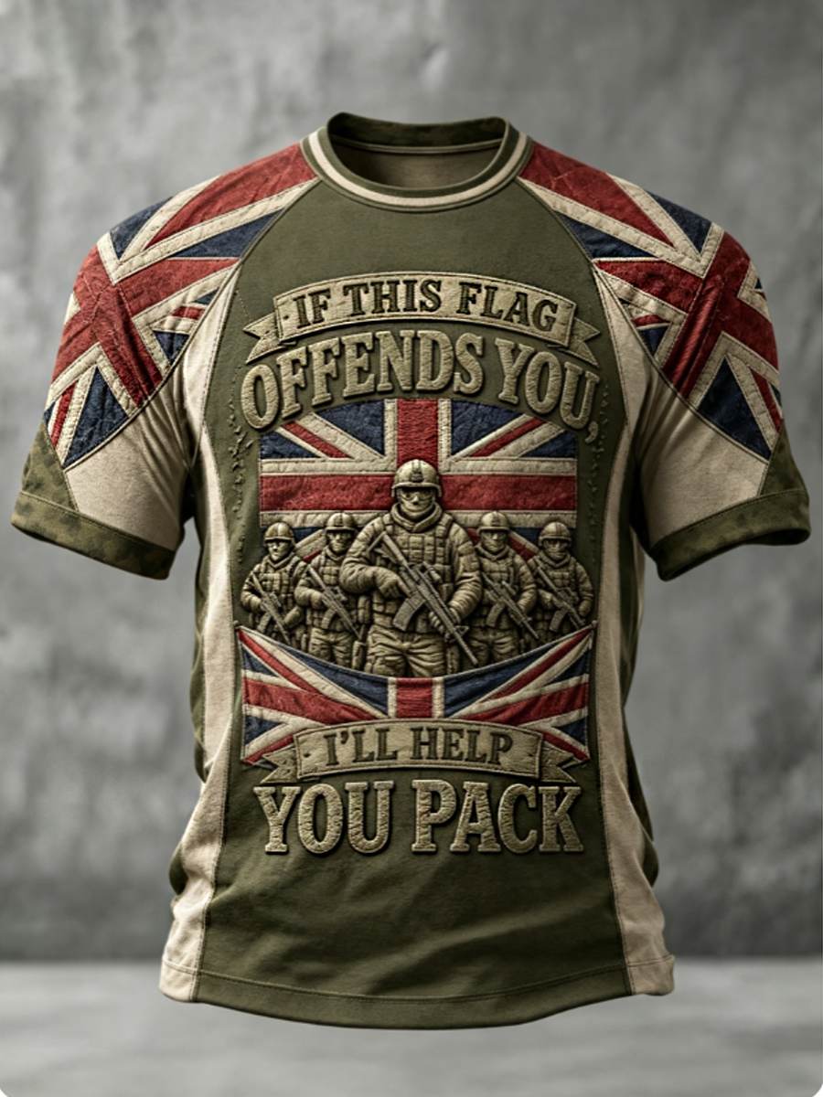 Men's IF THIS FLAG OFFENDS YOU I'LL HELP YOU PACK Tee