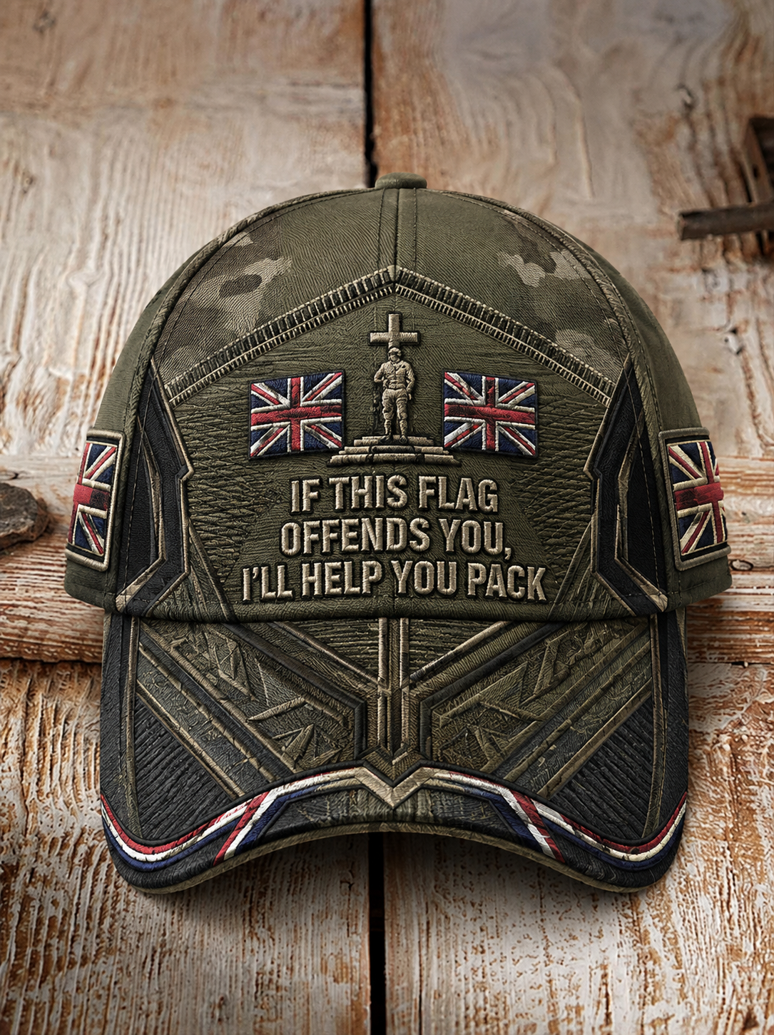 Unisex IF THIS FLAG OFFENDS YOU I'LL HELP YOU PACK Hat