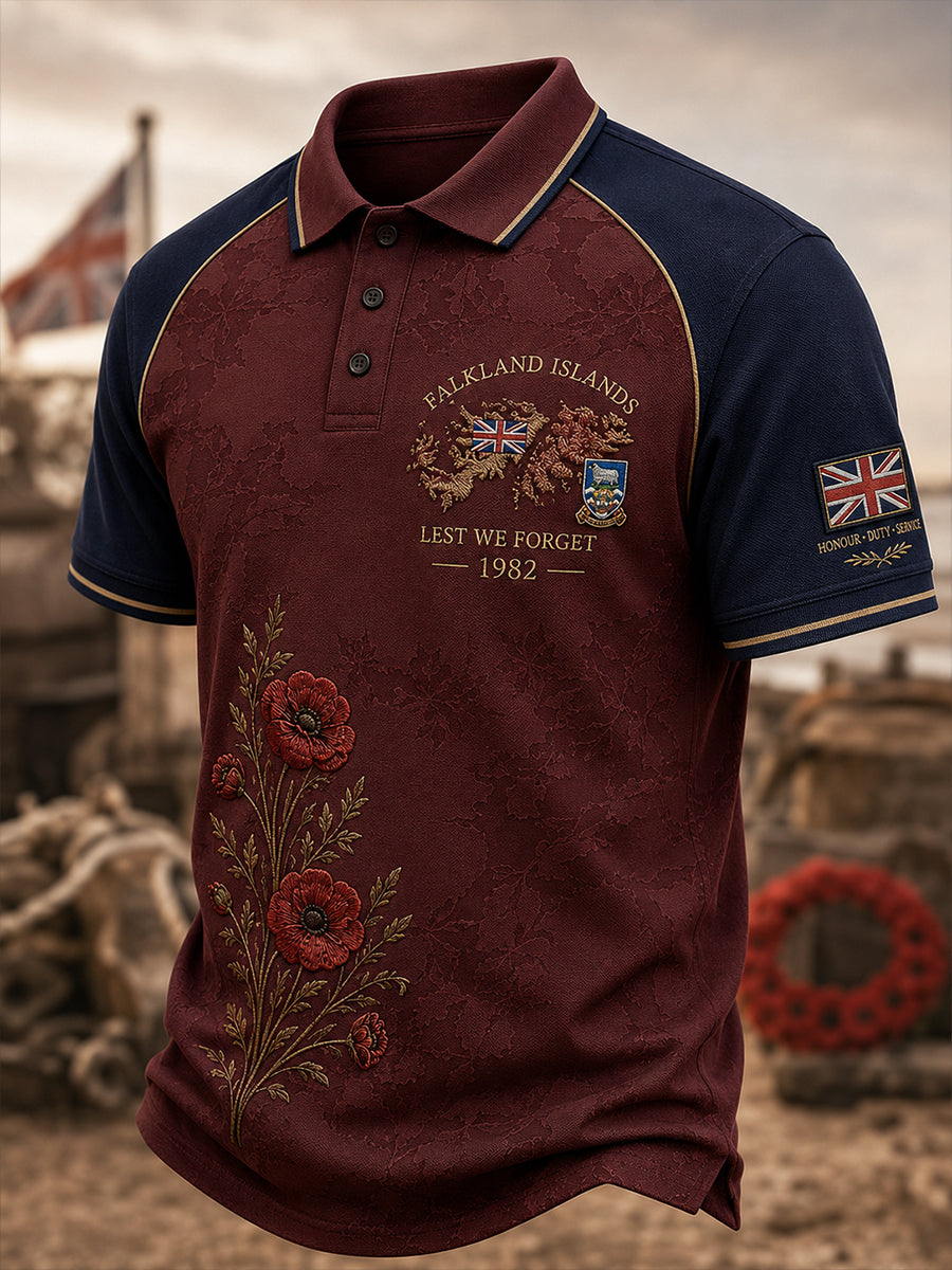 Men's Falklands War British Veterans Memorial Short Sleeve T-Shirt