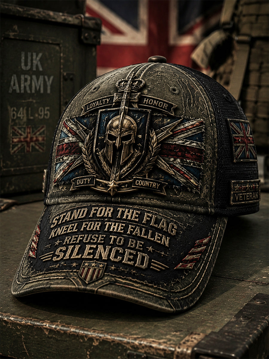 Unisex Retro Patriotic Veteran Attitude Print Hat