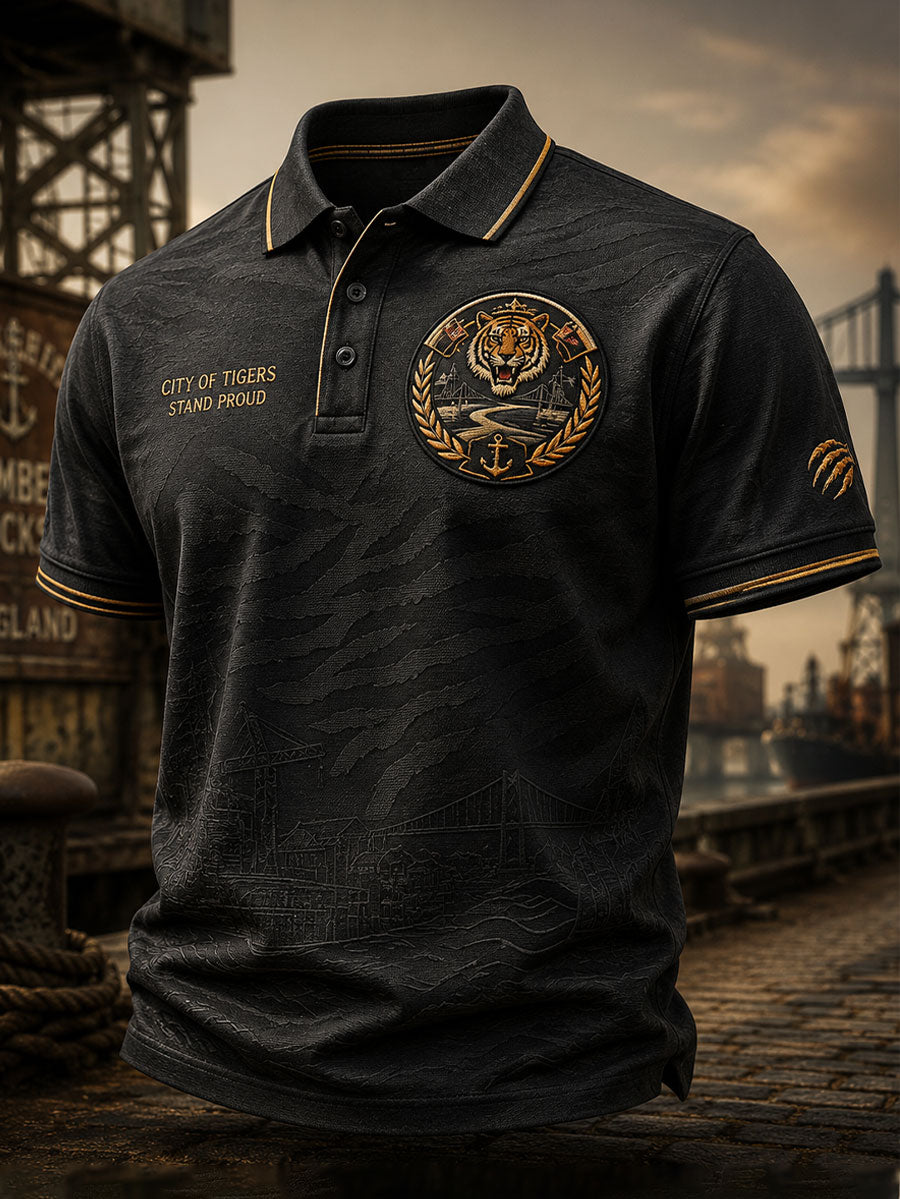 Men's Tigers Football Lover Printed Casual Tops