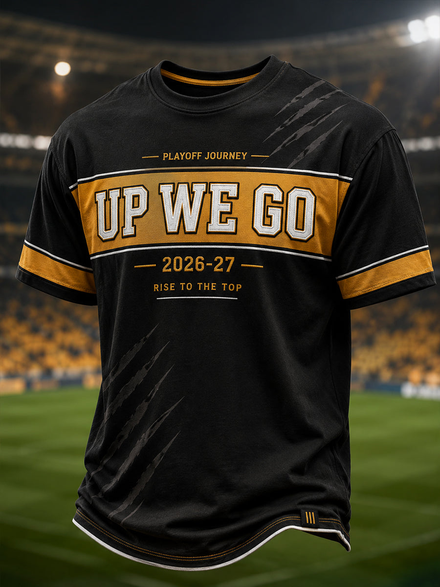 Men's UP WE GO Print Casual T-shirt