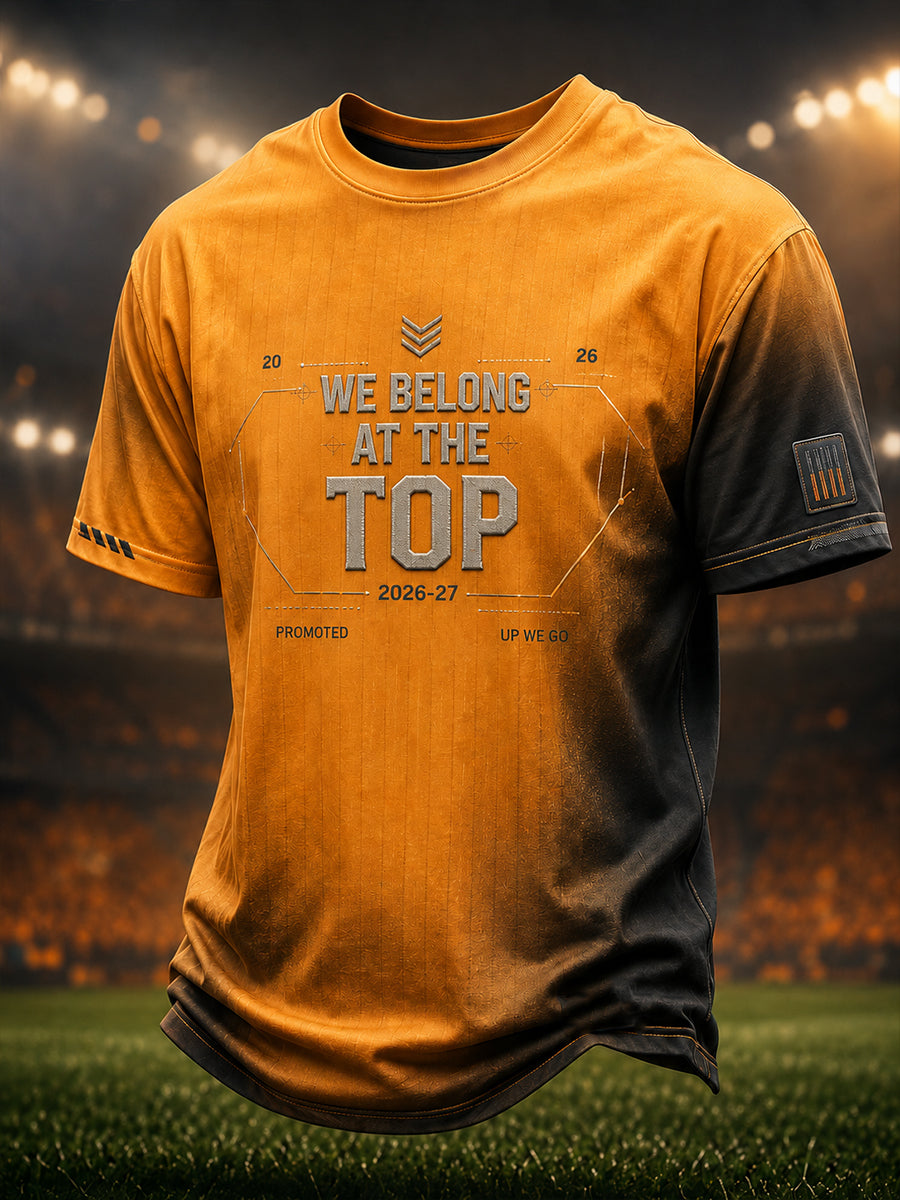 Men's UP WE GO Print Casual T-shirt