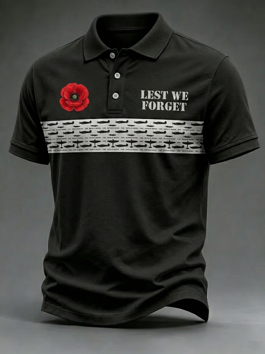 Men's British Veteran Print polo shirt