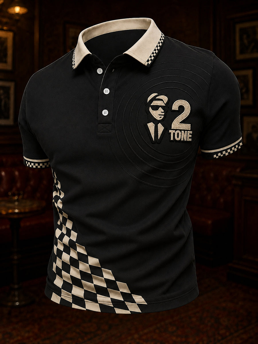 Men's 2-Tone Ska Music Lover Printed Shirt