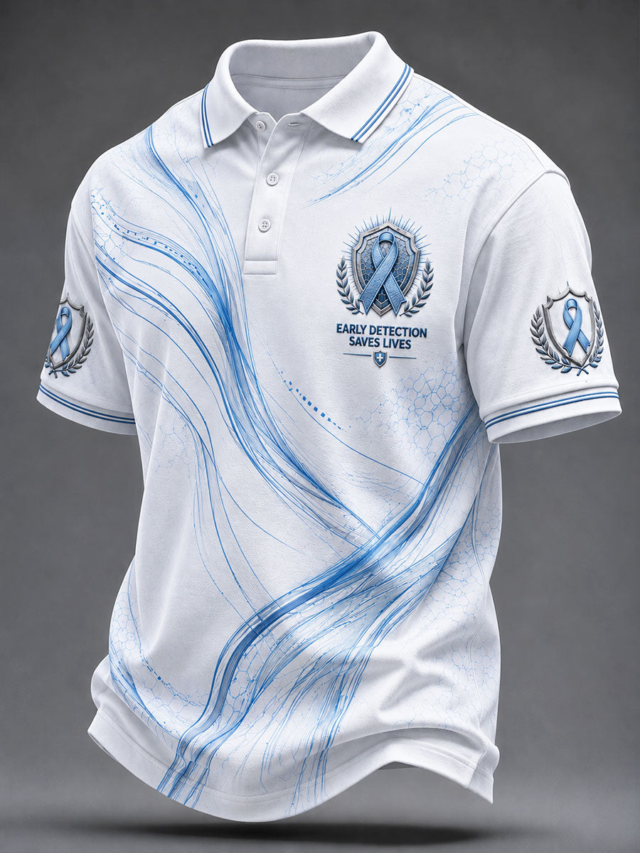 Men's Prostate Cancer Prevention and Control Polo Shirt