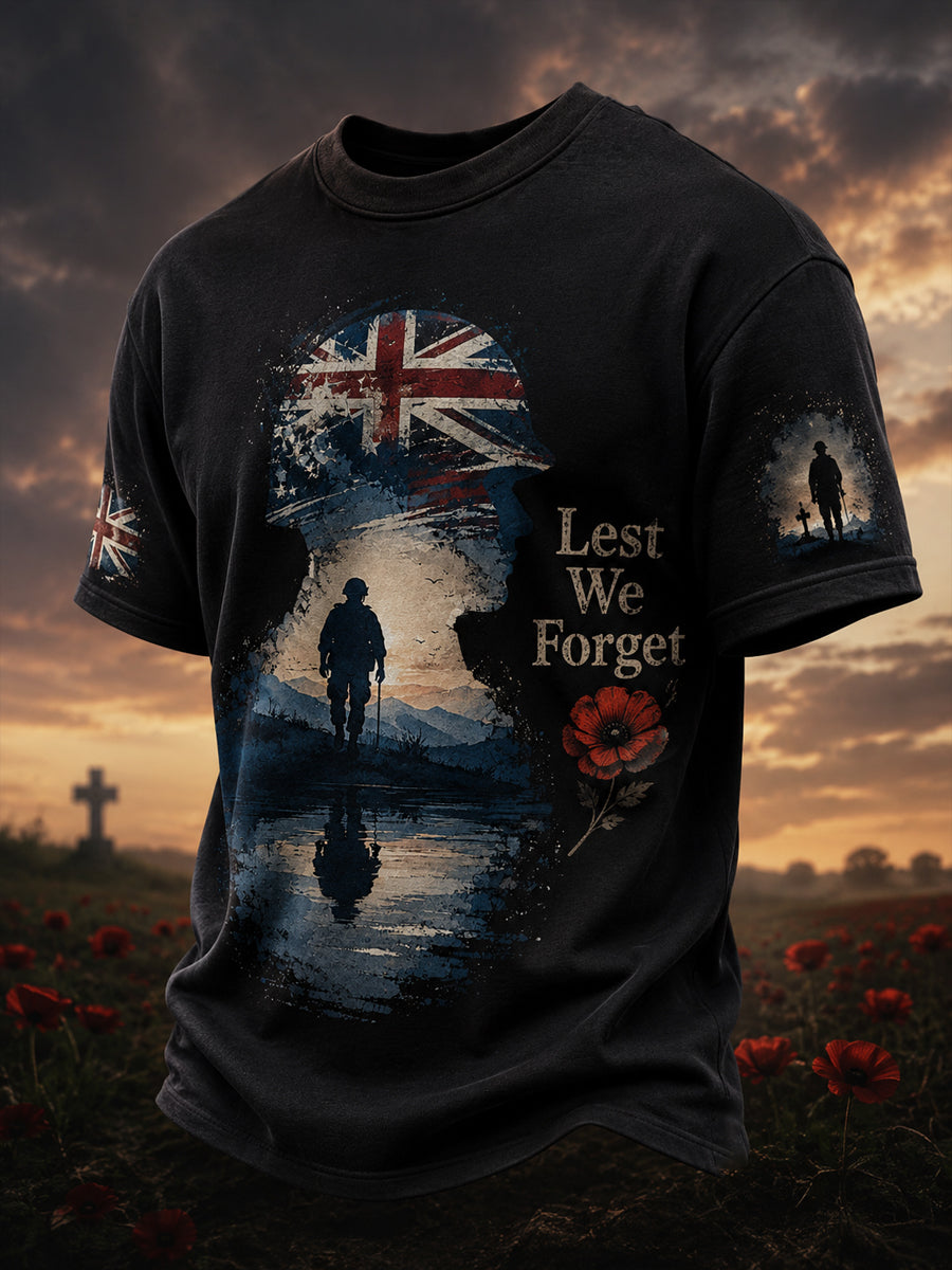 Men's Remembrance Day Printed T-shirt